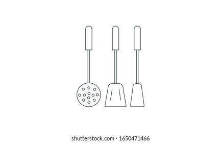 Küchengeräte-Symbole Vektorillustration-Bild
