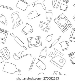 Kitchen Utensils  - Illustration. 