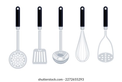 Kitchen utensils illustration isolated on white background