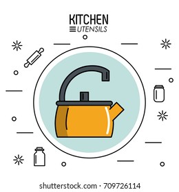 Kitchen utensils infographic