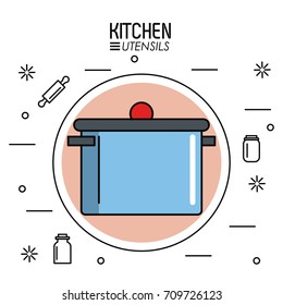 Kitchen utensils infographic