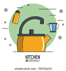 Kitchen utensils infographic