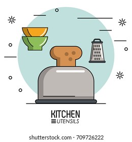 Kitchen utensils infographic