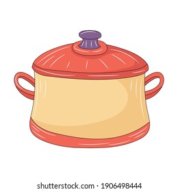 Paneles de utensilios de cocina, ilustración vectorial de líneas de color sencillo