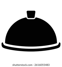Kitchen utensils pots silhouette black filled vector Illustration icon