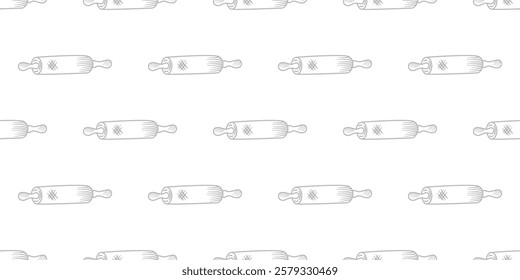 Kitchen utensils seamless pattern background. kitchen set seamless pattern background. hand drawn doodle of kitchen set pattern background. Doodle illustrations of cooking utensils