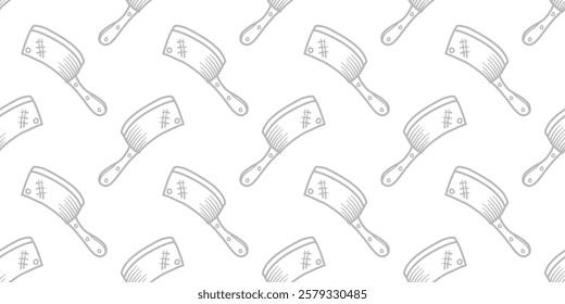 Kitchen utensils seamless pattern background. kitchen set seamless pattern background. hand drawn doodle of kitchen set pattern background. Doodle illustrations of cooking utensils