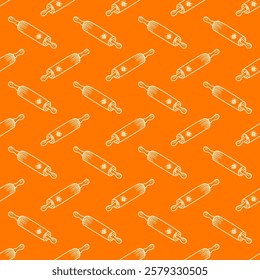 Kitchen utensils seamless pattern background. kitchen set seamless pattern background. hand drawn doodle of kitchen set pattern background. Doodle illustrations of cooking utensils