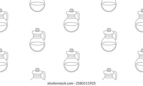 Kitchen utensils seamless pattern background. Kitchen set seamless pattern. Doodle of kitchen set, cooking utensils seamless pattern.  Perfect for fabrics, textiles, wallpaper, decor, print, packaging