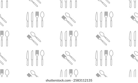 Kitchen utensils seamless pattern background. Kitchen set seamless pattern. Doodle of kitchen set, cooking utensils seamless pattern.  Perfect for fabrics, textiles, wallpaper, decor, print, packaging