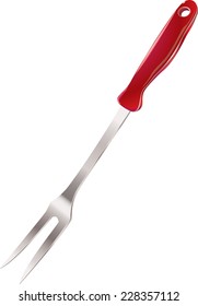 Kitchen Utensils - Serving Fork - Illustration 