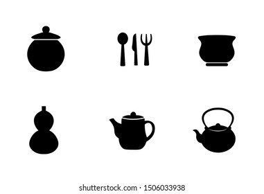 kitchen utensils set, vector art