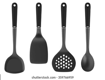 Kitchen utensils set, vector icon.