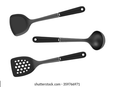 Kitchen utensils set, vector icon.