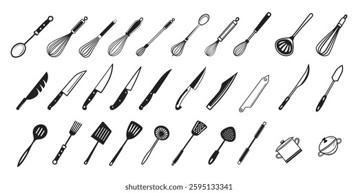 Kitchen Utensils Silhouette Pack 1 - Cooking Tools
