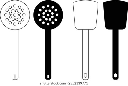 Kitchen Utensils Silhouette vector Pack