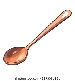 Kitchen utensils spoon over white