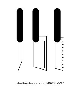 Kitchen utensils and supplies cartoons vector illustration graphic design