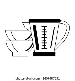 Kitchen utensils and supplies cartoons vector illustration graphic design