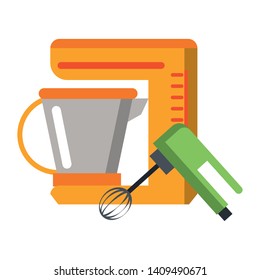 Kitchen utensils and supplies cartoons vector illustration graphic design