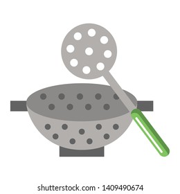 Kitchen utensils and supplies cartoons vector illustration graphic design