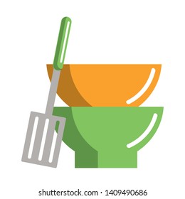 Kitchen utensils and supplies cartoons vector illustration graphic design