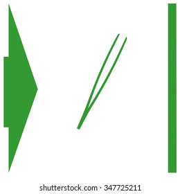 Kitchen utensils vector icon.