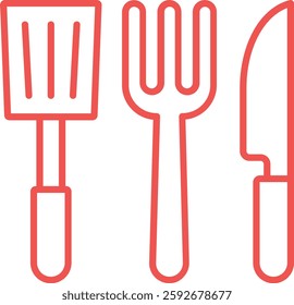Kitchen utensils vector icon. Can be used for printing, mobile and web applications.