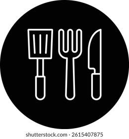 Kitchen utensils vector icon. Can be used for printing, mobile and web applications.