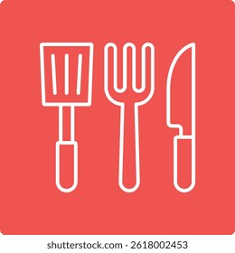 Kitchen utensils vector icon. Can be used for printing, mobile and web applications.