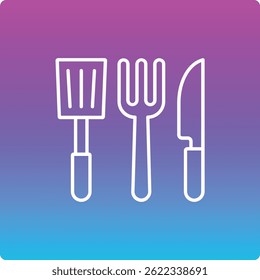 Kitchen utensils vector icon. Can be used for printing, mobile and web applications.