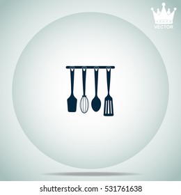 Kitchen utensils  vector illustration.