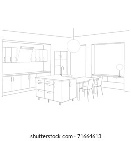 kitchen vector