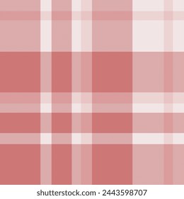 Kitchen vector check seamless, tweed textile tartan fabric. Xmas texture background plaid pattern in red and white colors.
