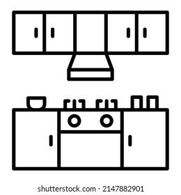 Kitchen vector icon. Can be used for printing, mobile and web applications.