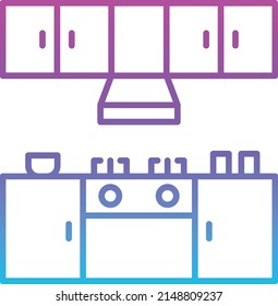 Kitchen vector icon. Can be used for printing, mobile and web applications.