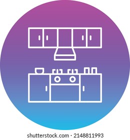 Kitchen vector icon. Can be used for printing, mobile and web applications.