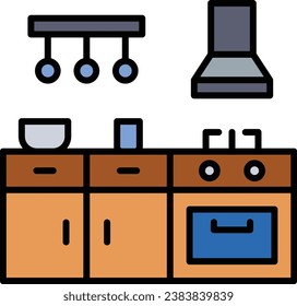 Kitchen vector icon. Can be used for printing, mobile and web applications.
