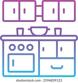 Kitchen vector icon. Can be used for printing, mobile and web applications.