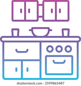 Kitchen vector icon. Can be used for printing, mobile and web applications.