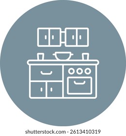 Kitchen vector icon. Can be used for printing, mobile and web applications.