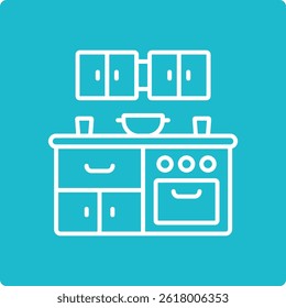Kitchen vector icon. Can be used for printing, mobile and web applications.