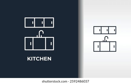 Kitchen Vector, Icon Or Logo Sign Isolated Symbol Illustration