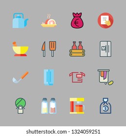 kitchen vector icon set