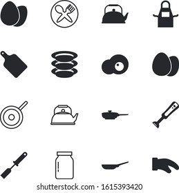 kitchen vector icon set such as: vintage, shiny, orange, simple, protein, glove, tools, banquet, dish, flatware, eating, yellow, pickles, whisk, arranging, pizza, blender, female, gloves, clothing