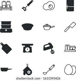 kitchen vector icon set such as: weigh, number, save, refrigerator, bird, fruit, well, whisk, female, lifestyle, storage, line, steaming, eating, metallic, dial, board, protein, coolness, texture