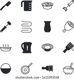 kitchen vector icon set such as: camping, holiday, ewer, power, measurement, elements, holder, hygiene, sharp, grilled, liter, web, shank, lifestyle, witch, beach, cut, metallic, long, market, teflon