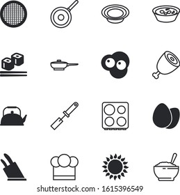 kitchen vector icon set such as: green, holiday, vegetarian, uniform, separation, cap, job, work, morning, cooker, graphic, fire, long, hat, pot, plastic, cookery, burner, light, broth, abstract