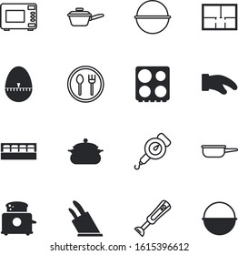 kitchen vector icon set such as: numeral, safety, deadline, protection, jar, nozzle, plan, flatware, number, cinnamon, stop, interior, meter, bread, finishing, powder, pepper, apartment, mitten