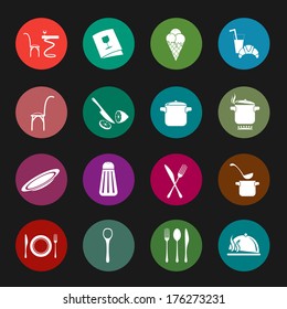 Kitchen vector icons